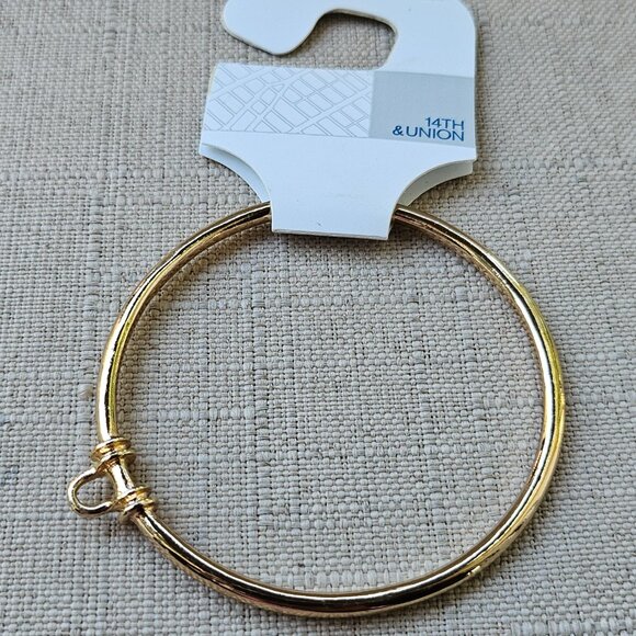 14th & union Girls Bracelet Gold Tone Fashion Wrist Band Bangle Jewelry New - Picture 7 of 11